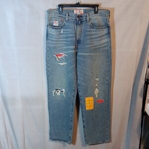 Levi's Distressed Blue Denim Jeans